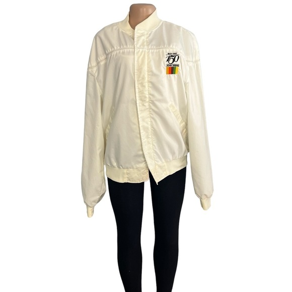 3/$30 🍂 Vintage 1987 John Deere 150th Anniversary Bomber Jacket - Picture 2 of 9